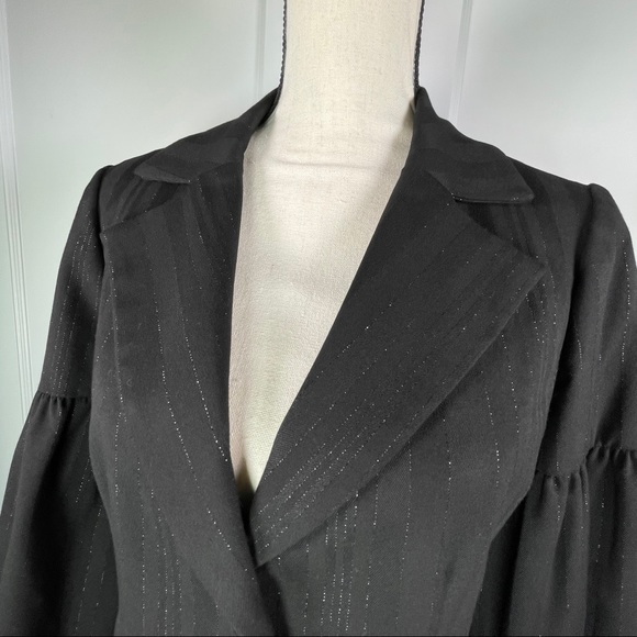 Poleci Metallic Pin-Stripe Jacket w/ Bell Sleeves - Picture 5 of 15